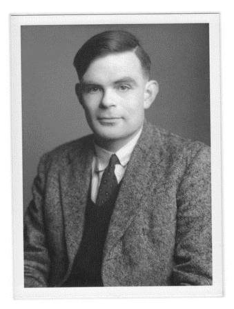 Alan Turing in 1951 from the history of NLP